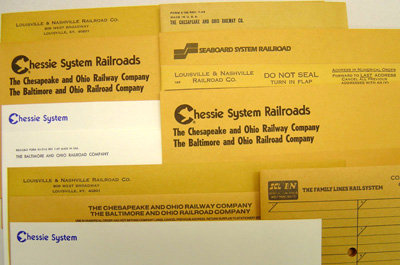 Chessie Railroad Envelopes