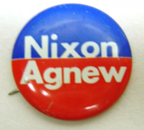 Nixon Agnew Pins - Republican Party President