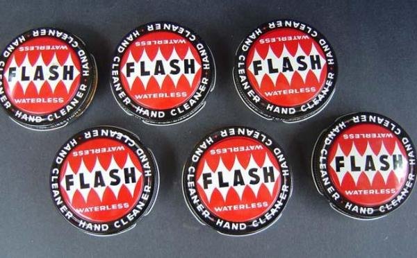 Flash Hand Cleaner Tins - Vintage Lot
