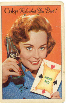 Coca-Cola Soda Playing Card - Pinup