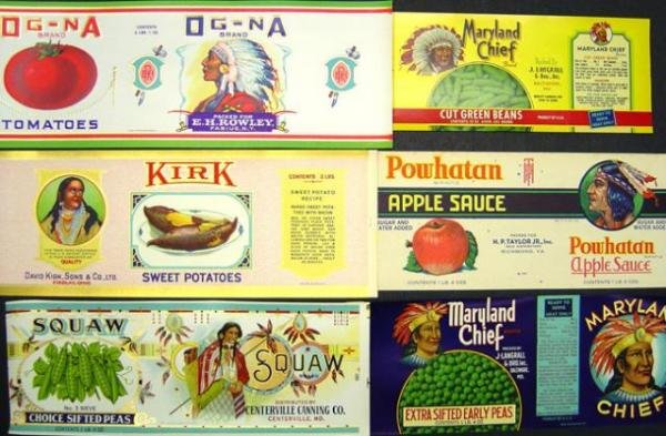 Indian Can Labels - 1938 Lot