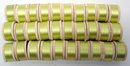 Green Silk Thread on Wooden Spools 1950s
