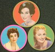 Movie Star Celluloid Toy Mirrors 1950s
