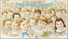 Joe Michl's Fifty Little Orphans Cigar Sign