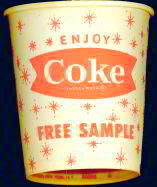 Coca-Cola Soda Cup - Sample 1960
