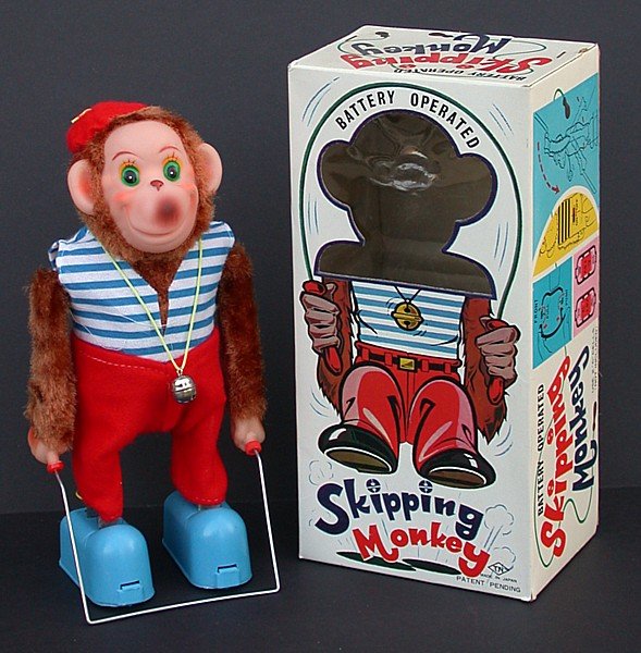 Skipping Monkey Toy - Battery Operated 1960s