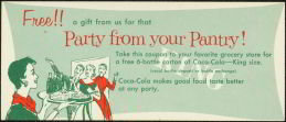 Coca-Cola Soda Coupon 1962