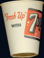 Fresh 7UP Soda Cup 1950s