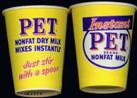 Pet Instant Milk Sample Cup 1940s