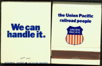 Union Pacific Railroad Matchbook 1960s