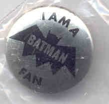 Batman Club Pinback Pin 1960s TV