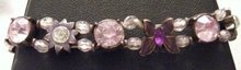 Beaded Stone Lavendar Purple Bracelet