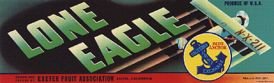 Lone Eagle Grape Crate Labels