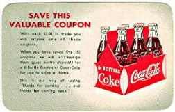 Coca-Cola Soda Free 6 Bottle Coupon Card