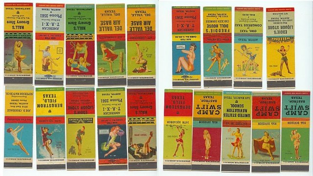 Pin-Up Girl Matchbook Covers
