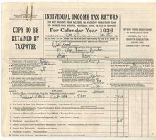 1040 IRS Tax Return 1936