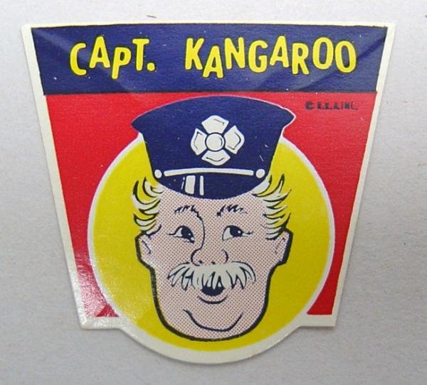 Captain Kangaroo Toy Labels Lot