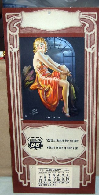 Phillips 66 Pinup Girl Calendar 1940