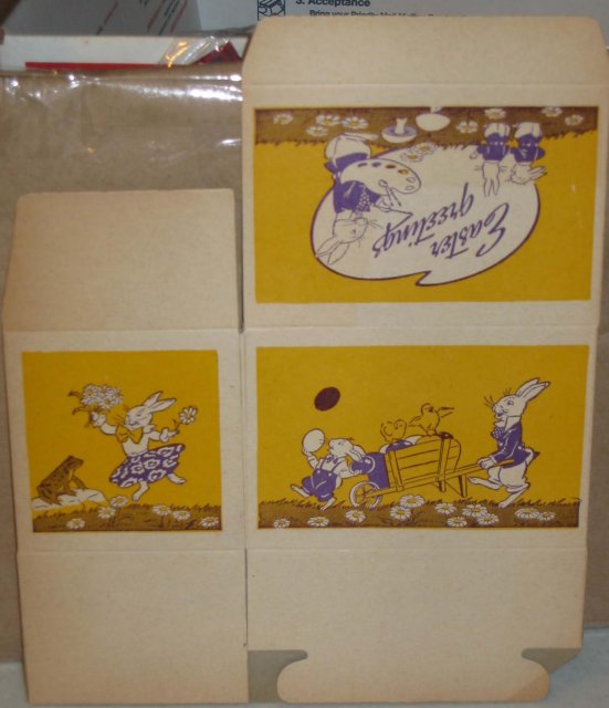 Easter Bunny Greetings Box 1930s