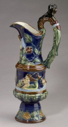 Porcelain Majolica Pitcher