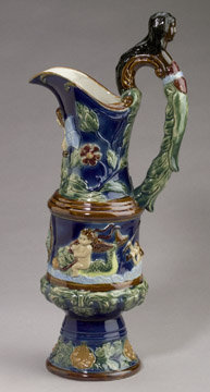 Porcelain Majolica Pitcher