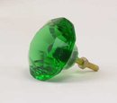 Green Glass Drawer Pulls 2.5