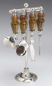 Nickel Finish Bar Accessories