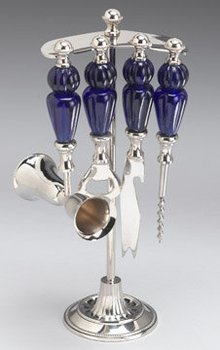 Nickel Finish Bar Accessories