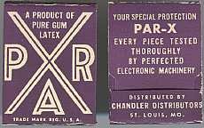 Par X Prophylactic Condom Box 1930s