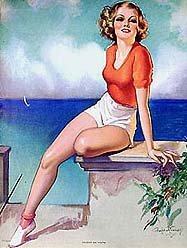 Crandell Pinup Litho Print - Accent on Youth