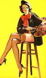 Elvgren Pinup Print - Artist