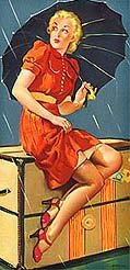 Elvgren Pinup Girl Art Print - Elements