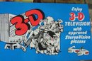 3-D Glasses Television Poster 1970s
