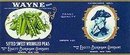 General Wayne Peas Labels