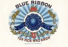 Blue Ribbon Cigar Box Label 1920s