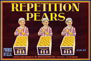 Repetition Pears Crate Label