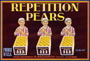 Repetition Pears Crate Label