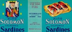 King Solomon Sardine Labels