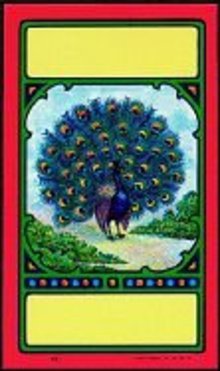 Peacock Broom Labels