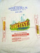 Suretest Cloth Flour Bag 1950s