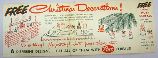 Post Cereal Giveaway Booklet 1950s