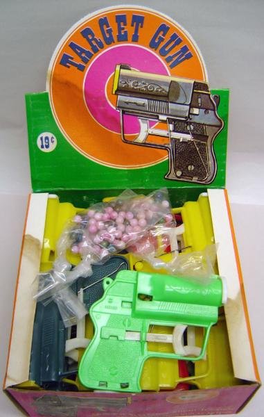 Target Gun Toy Store Display Box Full 1960s