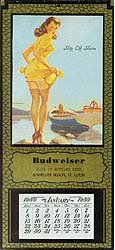 Budweiser Pinup Calendars - Vintage