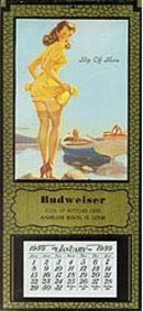 Budweiser Pinup Calendars - Vintage