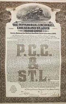 Gold Railroad Bond 1925