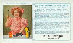 Guilt Edge Ladies Shoe Polish Ink Blotter 1910