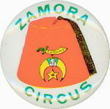 Zamora Circus Pinback Pin