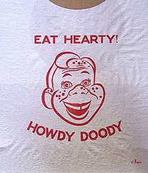Howdy Doody 1950s Paper Food Bib