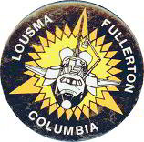 Space Shuttle Columbia Pinback Pin 1982