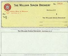 Simon Brewery Checks 1940s